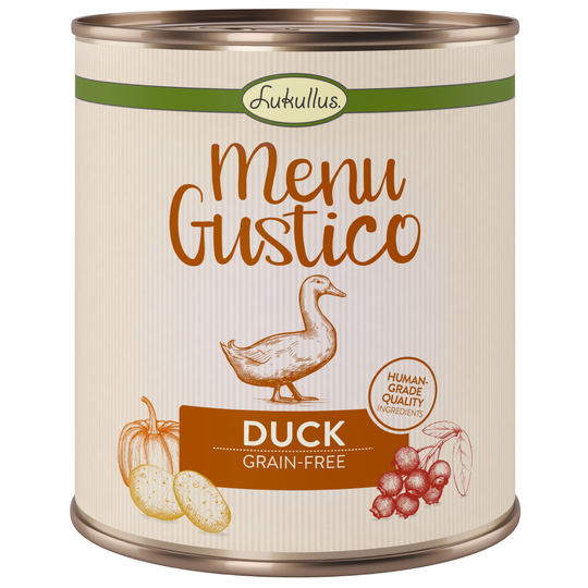 Lukullus Menu Gustico - Anka med morot, lingon och rosmarin - 6 x 800 g