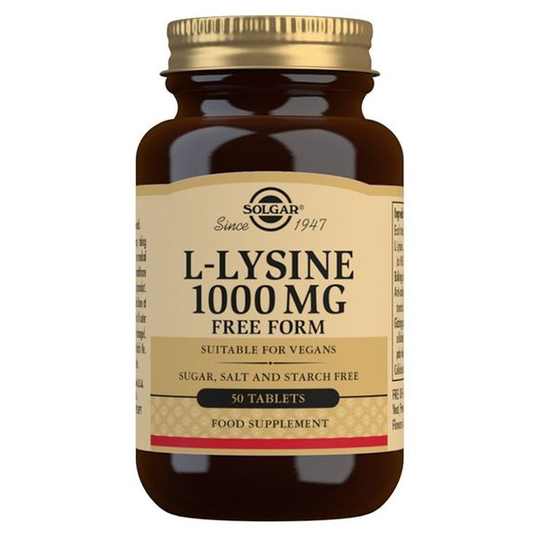 Solgar L-Lysine 1000 mg 50 tabletter
