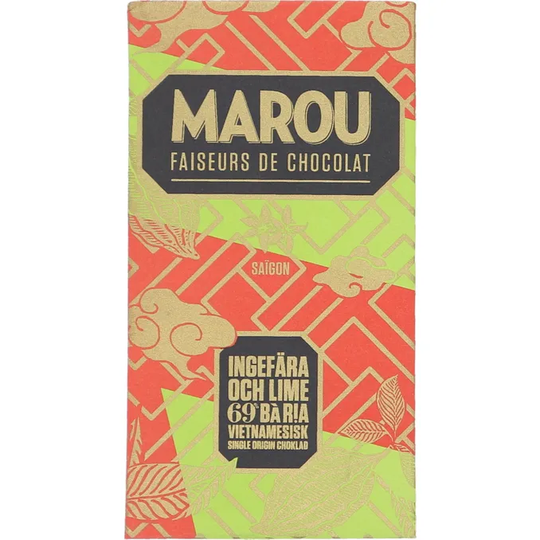 Marou Mörk Choklad 69% Ginger & Lime