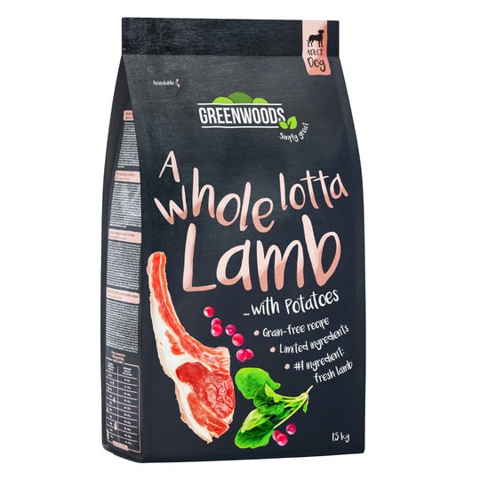 Greenwoods Lamb with Potatoes, Spinach & Cranberries - 4 x 1,5 kg