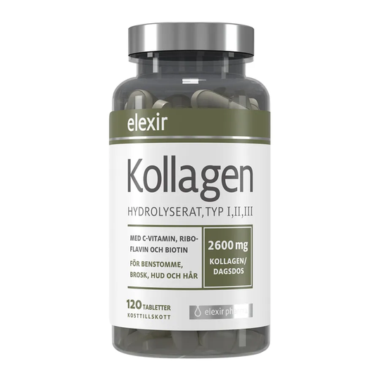 Elexir Pharma Kollagen Hydrolyserat, 120 tabletter