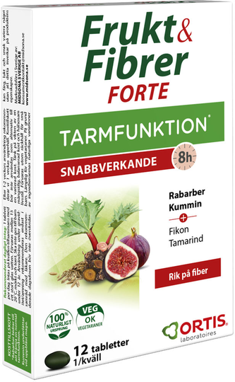 Frukt & Fibrer Forte Tablett 12st
