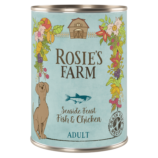 Ekonomipack: Rosie's Farm Adult 24 x 400 g - Fish & Chicken