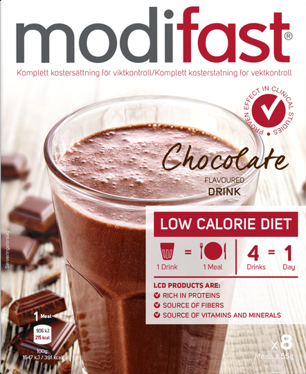 Modifast Pulver Choklad 55g 8st