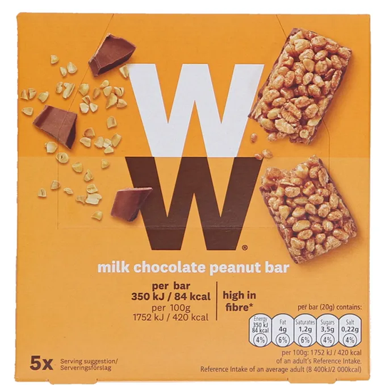 Weight Watchers 2 x Peanut Bar Chocolate