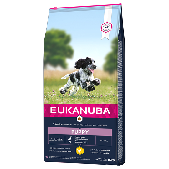 Eukanuba Puppy Medium Breed Chicken - Ekonomipack: 2 x 15 kg