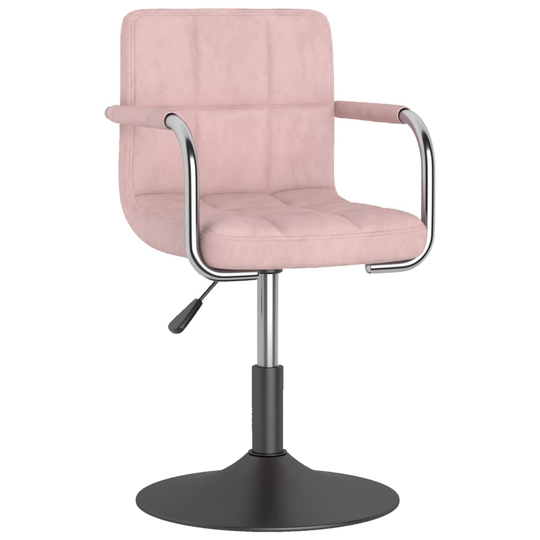 vidaXL Matstol rosa sammet