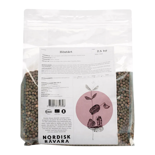 Nordisk Råvara Höstärt, 2,5 kg ekologisk