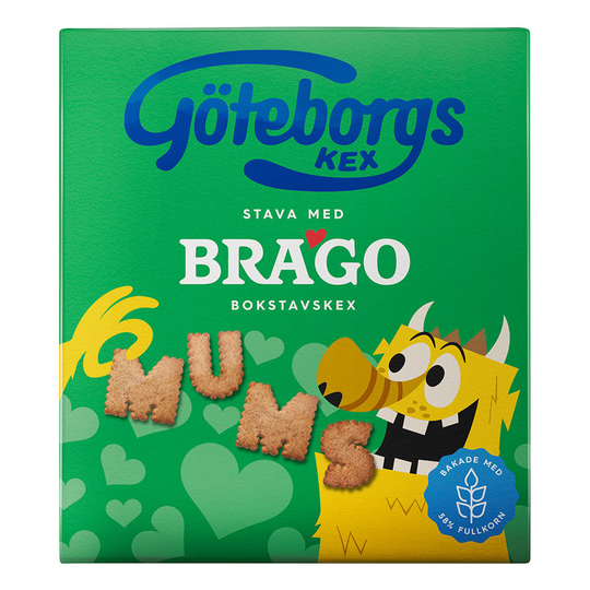Brago Bokstavskex - 160 gram