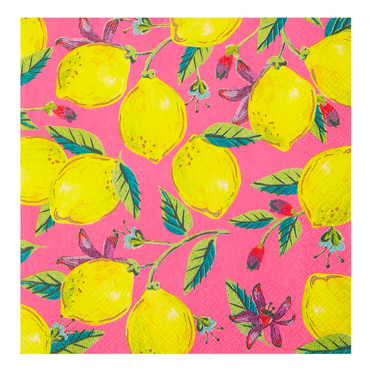 Servetter Boho Lemon - 20-pack