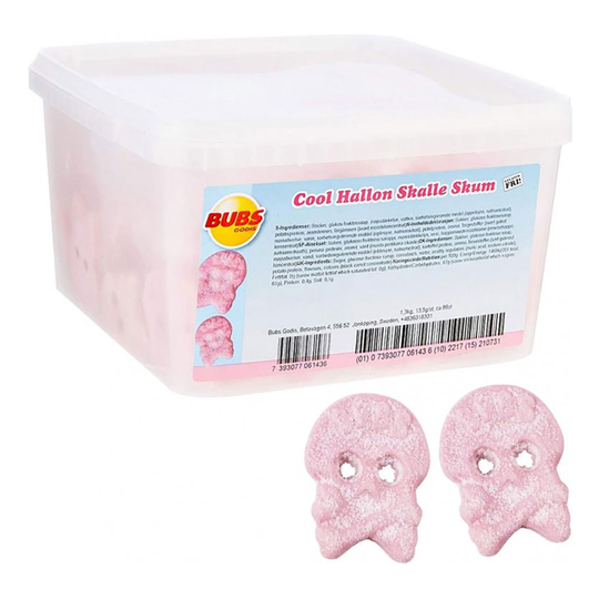 Bubs Cool Hallon Skalle Skum Storpack - 2,6 kg