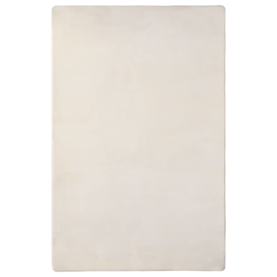 vidaXL Luggmatta gräddvit 230x160 cm