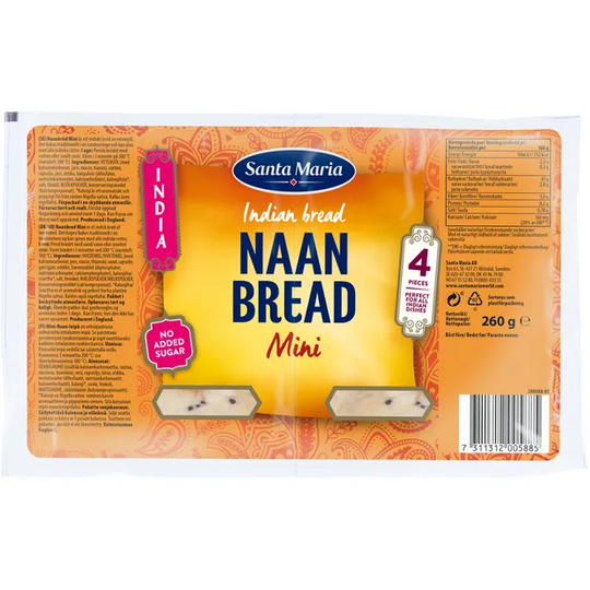 Santa Maria 2 x Naanbröd Mini