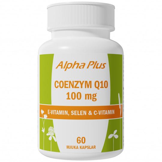 Alpha Plus Coenzym Q10 100 mg 60 mjuka kapslar
