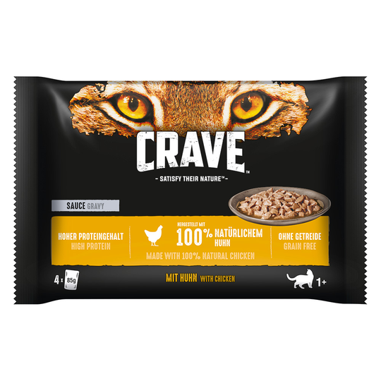 Crave Cat Pouch Multipack 4 x 85 g - Sås Chicken