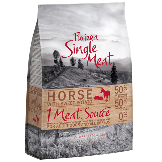Purizon Single Meat Adult Horse & Sweet Potato - spannmålsfritt - 1 kg