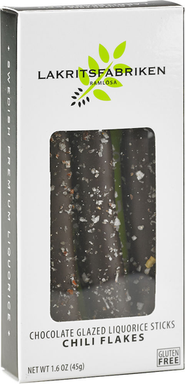 Lakritsfabriken Liquorice Sticks Dark Chocolate & Chili 45 g