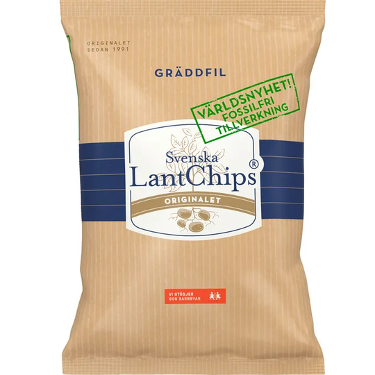 Svenska LantChips 2 x Chips Gräddfil