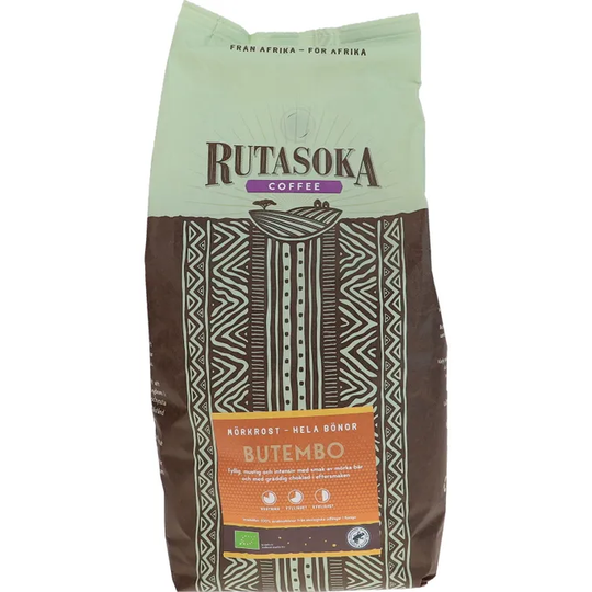 Rutasoka Kaffe Bönor Mörkrost Eko