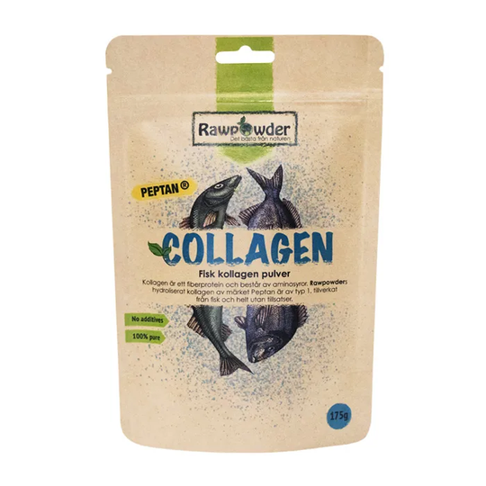 Rawpowder Collagen, 175g marint pulver