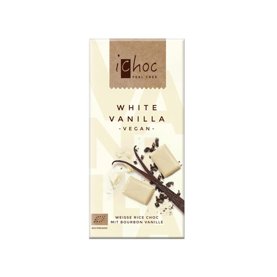 iChoc Rischoklad Vit Vanilj Vegan 80 g
