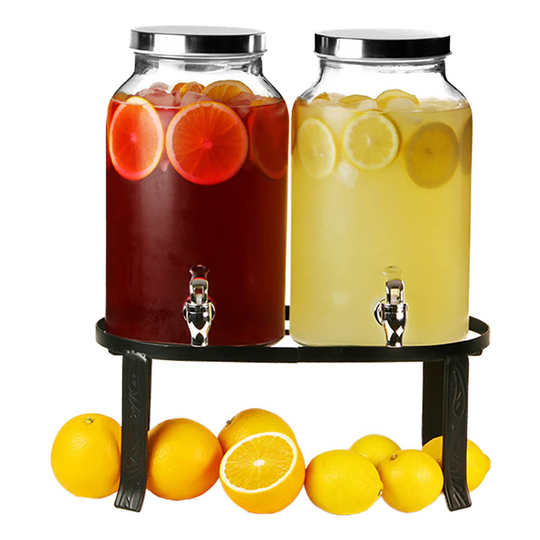 Glasdispenser Dubbel i Glas