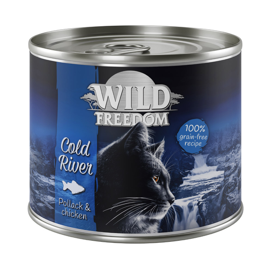 Wild Freedom Adult 12 x 200 g - Cold River - Pollock & Chicken