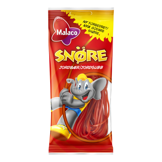 Malaco Snören Jordgubb - 94 gram