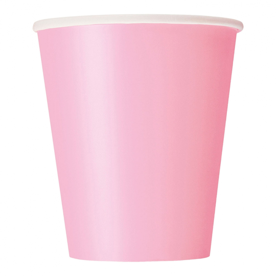 Pappersmuggar Ljusrosa - 8-pack