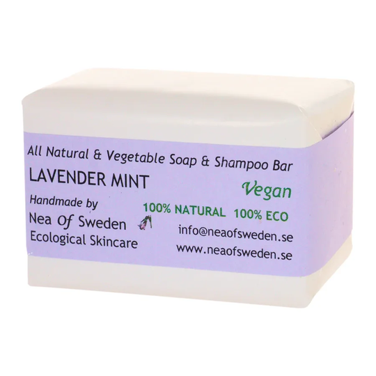 Nea of Sweden Soap & Shampoo Bar Lavender Mint, 110 g