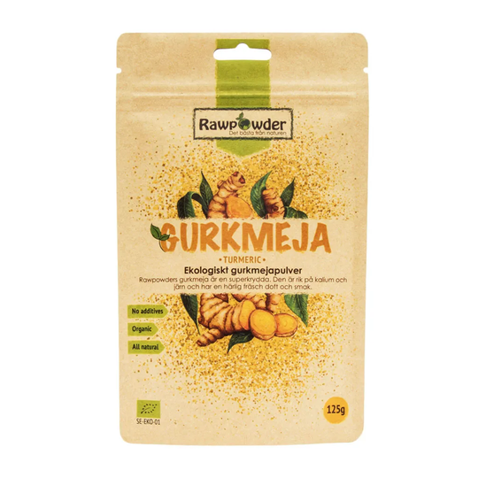 Rawpowder Gurkmeja, 125g pulver ekologisk