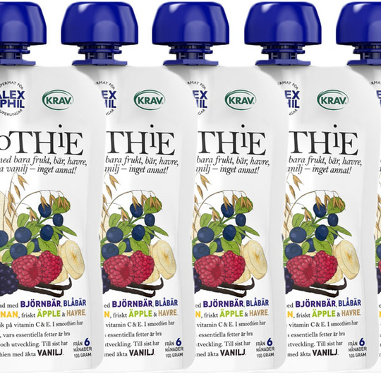 AlexΦl Smoothie med blåa bär & vanilj, 5-pack