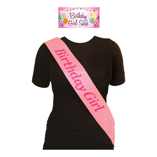Ordensband Birthday Girl Rosa - One size