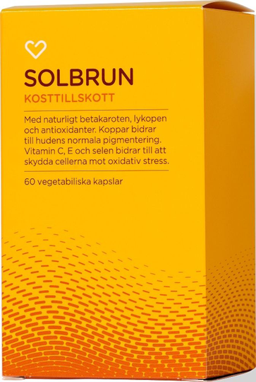 Hjärtats Solbrun Vegetabiliska kapslar 60st