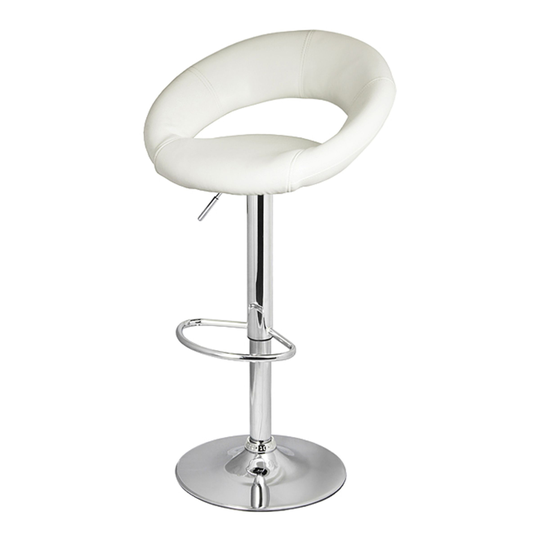 Barstol Crescent Fuskläder Vit - 2-pack