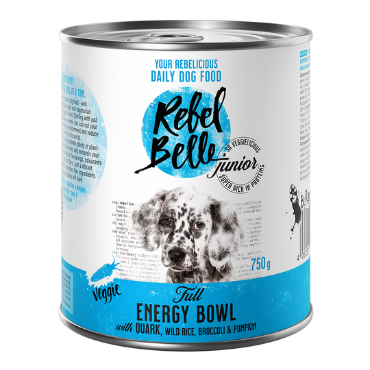 Rebel Belle Junior Full Energy Bowl - vegetariskt - 6 x 750 g