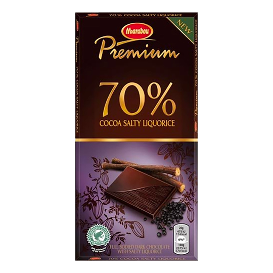 Marabou Premium Salty Liqourice - 100 gram