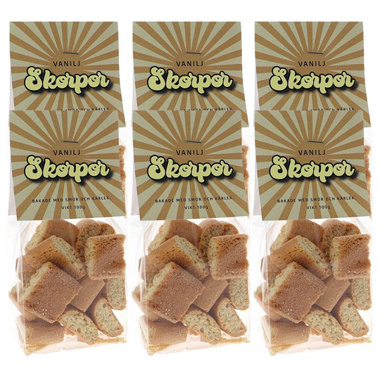 Knäck & Bräck Vaniljskorpor 6-pack