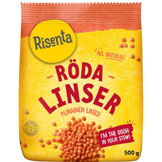 Risenta Linser Röda 500 g