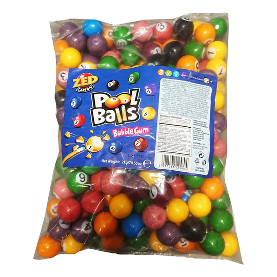 Biljardkulor Tuggummi Storpack - 2 kg