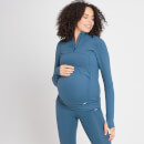 MP Women's Power Maternity 1/4 Zip - Ljusblå - XXS