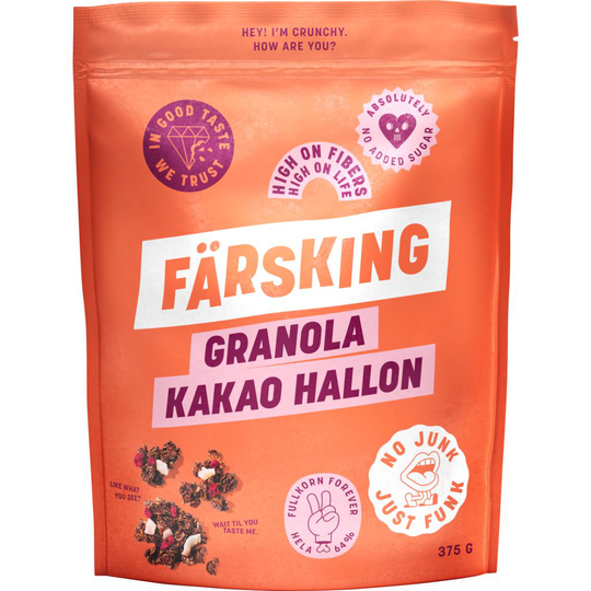 Färsking Granola Kakao & Hallon 375g
