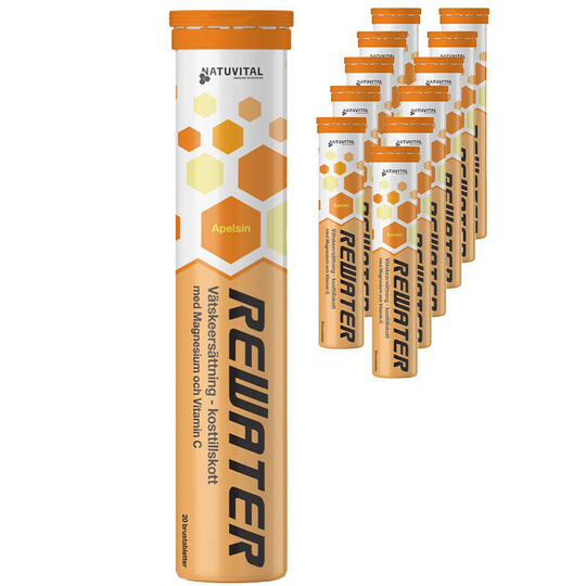 Rewater Vätskeersättning Apelsin 12-pack