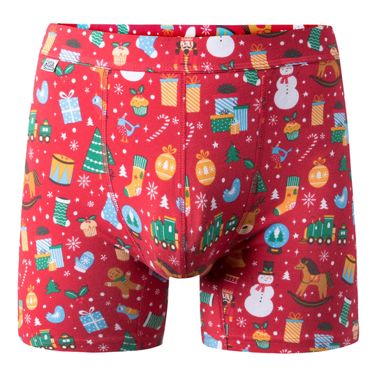 Julboxers Röd för Män - Large