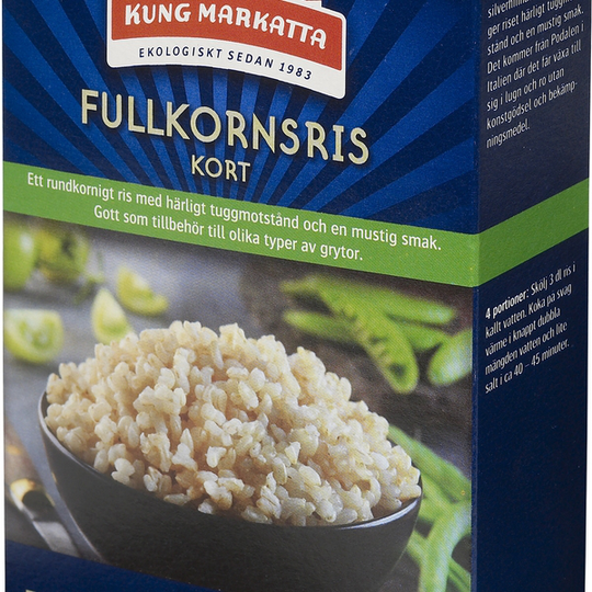Kung Markatta Kort Fullkornsris KRAV 500 g