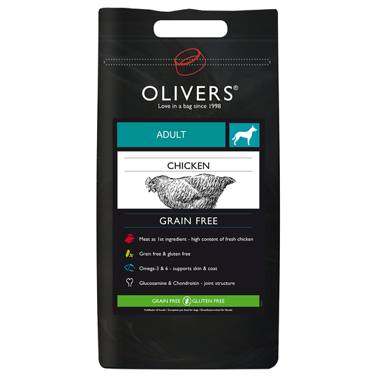 Olivers Adult Small Breed Grain Free Chicken - 4 kg