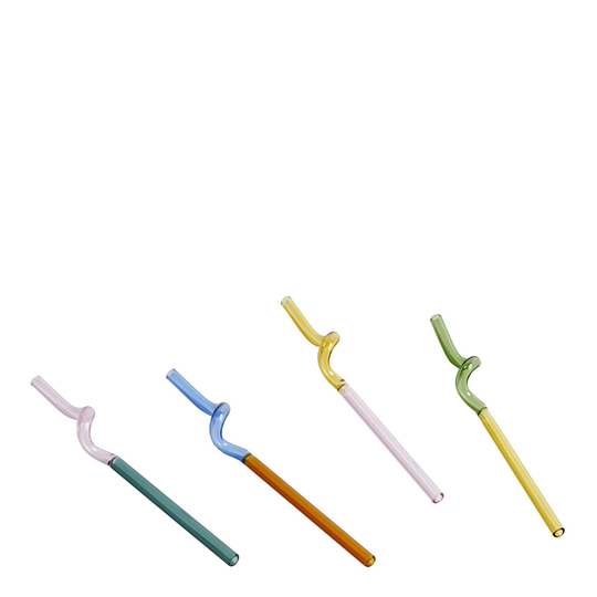 Hay - Sip Sugrör 20 cm Glas 4-pack