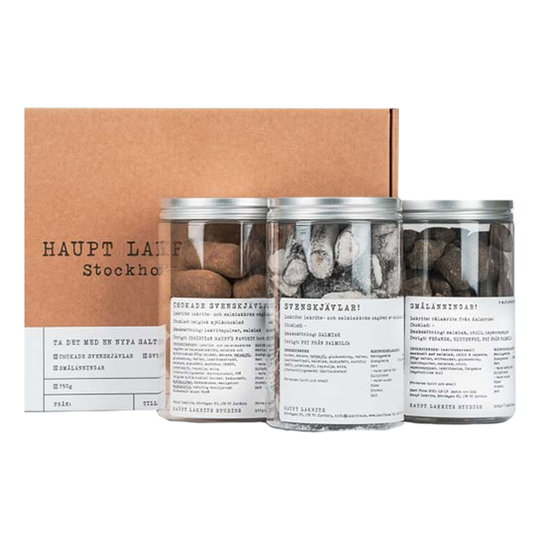 Haupt Lakrits Presentlåda Ta Det Med En Nypa Saltlakrits - 750 gram