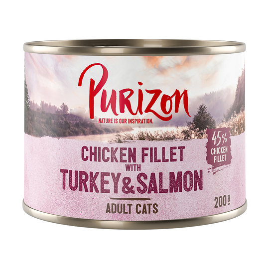 Purizon Adult - Grain Free 12 x 200 g - Mixpaket