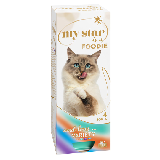 My Star is a Foodie - blandpack med mousse - 10 x 90 g (4 olika sorter)